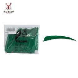 Plume Naturelle Shield 5" - Vert Lime / Buck Trail