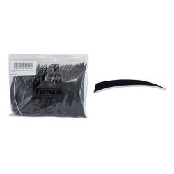 Plume Naturelle Shield 5"- Buck Trail - Noir