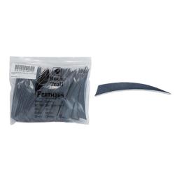 Plume Naturelle Shield 5"- Buck Trail - Gris
