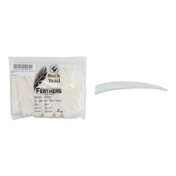 Plume Naturelle Shield 5"- Buck Trail - Blanc