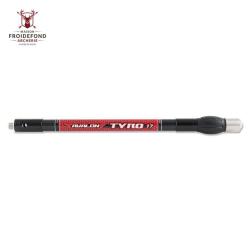 Stab lat&eacute;ral carbone TYRO 17 mm 10/12" - Avalon - 10" / Rouge