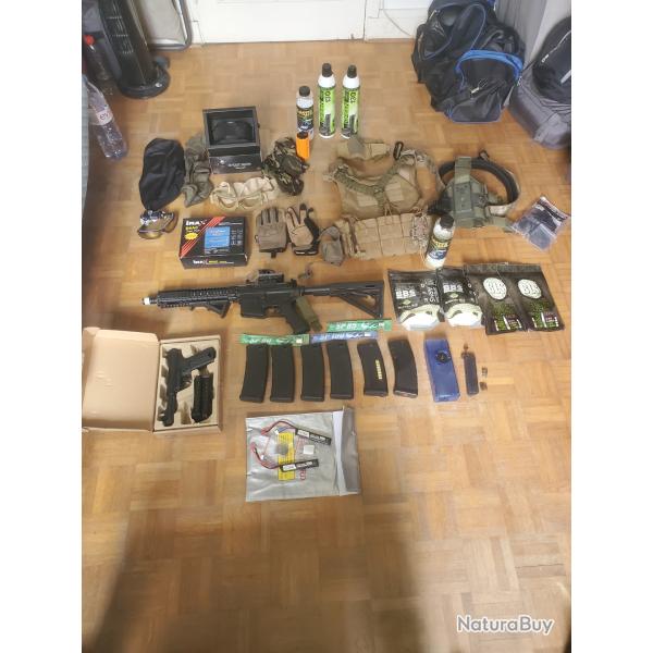 J'arr�te l'airsoft Equipement complet � vendre