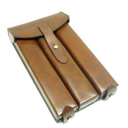 Porte chargeur en cuir PM MP 18 Allemand ref bab 26