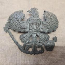 Plaque de casque a pointe,  Prusse fer WW1 , ( 2 )