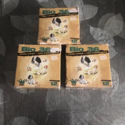 LIVRAISON OFFERTE ,75 cartouches, 3 boites de 25 cartouches  joker bio36 bj  pb 6  36g  cal 12/70