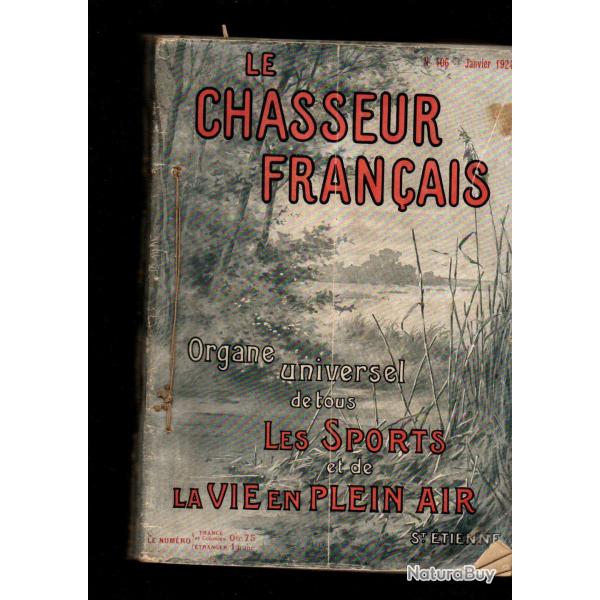 le chasseur francais ann�e 1924 ; chiens de chasse, animaux, pi�geage , manufacture armes et cycles