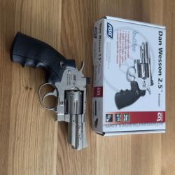Revolver DAN WESSON 2.5pouces ASG billes acier 4.5 mm excellent &eacute;tat