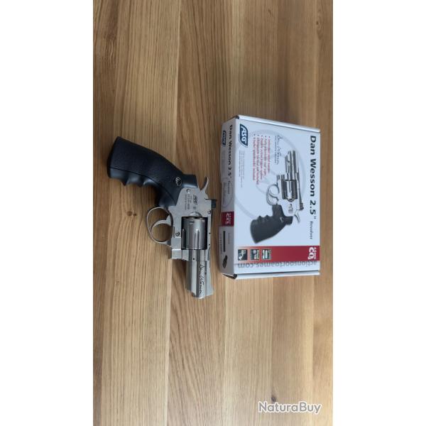 Revolver DAN WESSON 2.5pouces ASG billes acier 4.5 mm excellent �tat