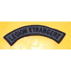 Banane Tissu Titre de Bras LEGION ETRANGERE  , LETTRES NOIRES SUR FOND KAKI , ORIGINAL, LONGUEUR 10