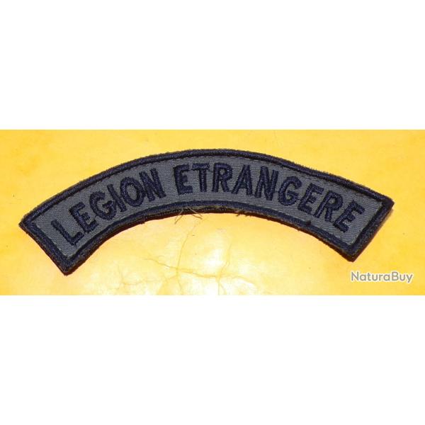 Banane Tissu Titre de Bras LEGION ETRANGERE  , LETTRES NOIRES SUR FOND KAKI , ORIGINAL, LONGUEUR 10