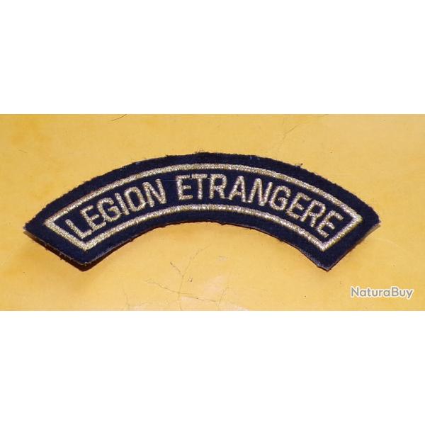 Banane Tissu Titre de Bras LEGION ETRANGERE  , LETTRES DOREES SUR FOND NOIR , ORIGINAL, LONGUEUR 10