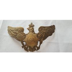 Plaque de casque a pointe,  de la garde laiton  WW1  ( L58)