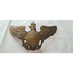 Plaque de casque a pointe,  de la garde laiton  WW1  ( L57)
