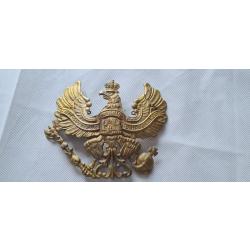 Plaque de casque a pointe,  Prusse laiton WW1  (  9*)