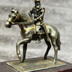 Statuette - Figurine de Charlemagne &agrave; cheval