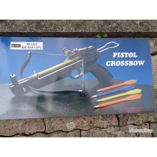 Pistolet Arbal�te - Pistol Crossbow - Puissance 50 LBS - Livr� Avec 4 Fl�ches NEUF DANS SA BOITE 000