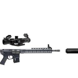 Carabine HAMMERLI cal.22lr tac r1 Lunette VECTOR OPTICS 1-4x30 sfp silencieux (VE00297+T22WA-F04)