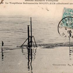 Carte Postale Ancienne - Le Torpilleur Submersible SOUFFLEUR -N&deg;8228