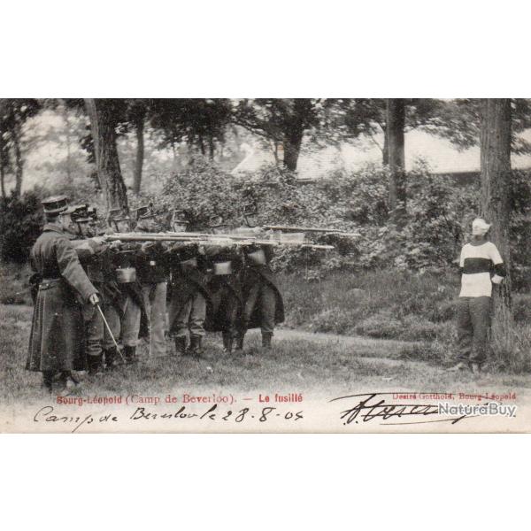 Carte Postale Ancienne - Camp de Beverloo - Le Fusill� -N�8229