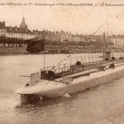 Carte Postale Ancienne - Sous-marin S.C. 1 &agrave; Chalon-sur-Sa&ocirc;ne -N&deg;8227