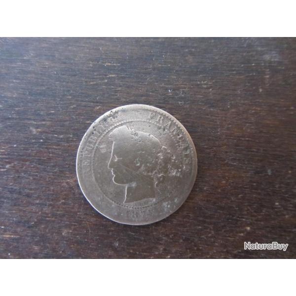 10 Centimes C�r�s 1874 - Cuivre