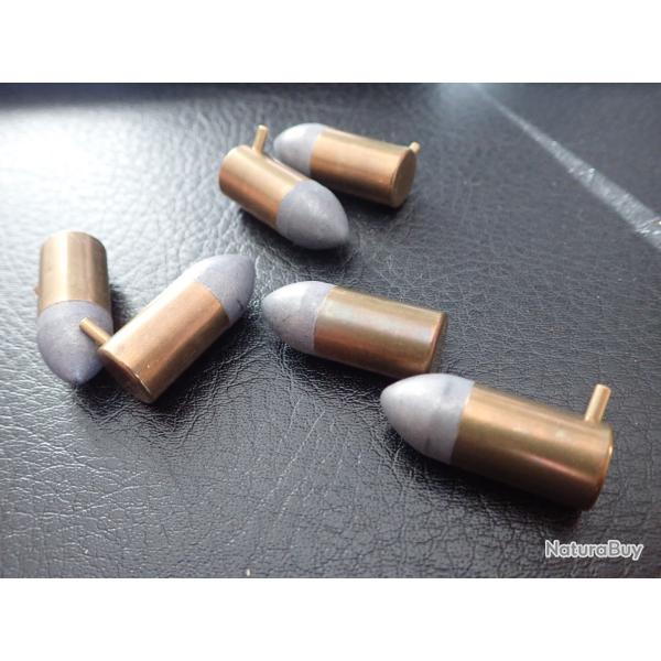 Cartouches LEFAUCHEUX REVOLVER 12 mm : lot de 6 cartouches