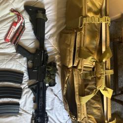 Replique colt M4A1 longue full m&eacute;tal Keymod modifi&eacute;