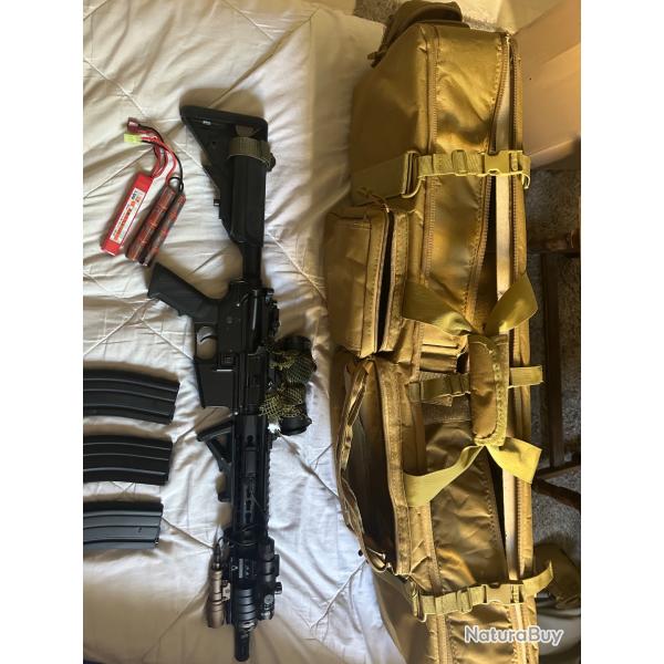 Replique colt M4A1 longue full m�tal Keymod modifi�