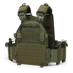 Gilet Tactique JPC 2.0 Porte Plaque Molle Nylon 500D R&eacute;glable Airsoft Militaire Chasse Vert Arm&eacute;e