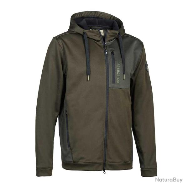 Sweat � Capuche Zipp� KAKI