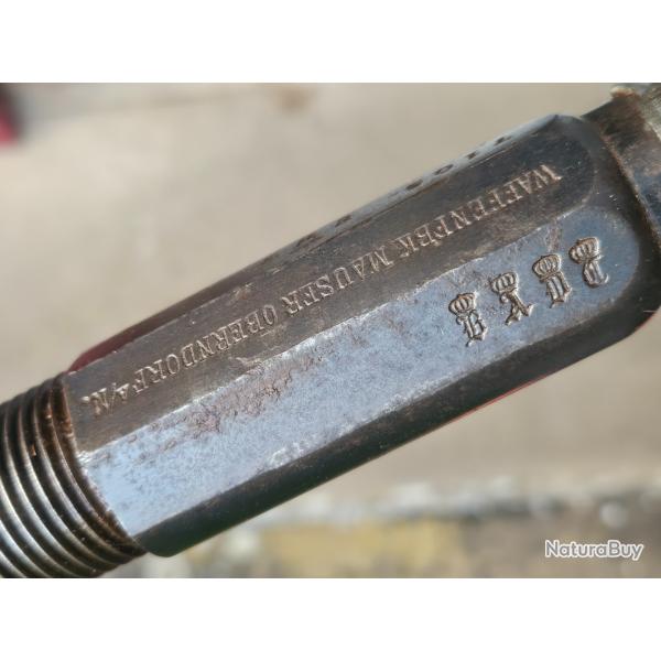 Canon de Mauser 1871 en 11mm Mauser cat D