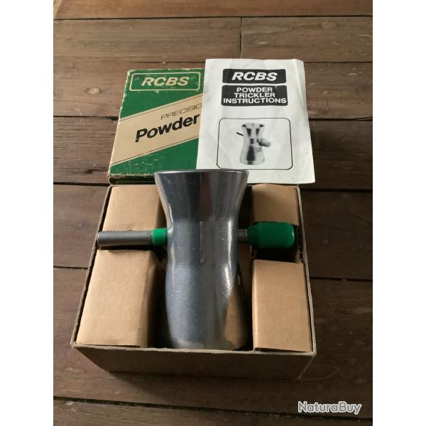 Rcbs powder trickler egreneur a poudre