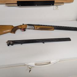 Fusil superpos&eacute; avec un canon trap et un canon chasse