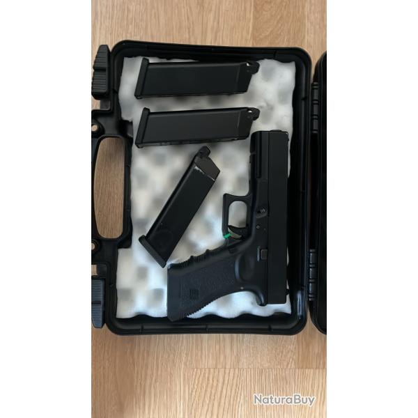 R�plique airsoft Glock 17 noir gaz ( WE )