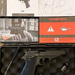 Pistolet alarme WALTHER PP noir Cal. 9mm