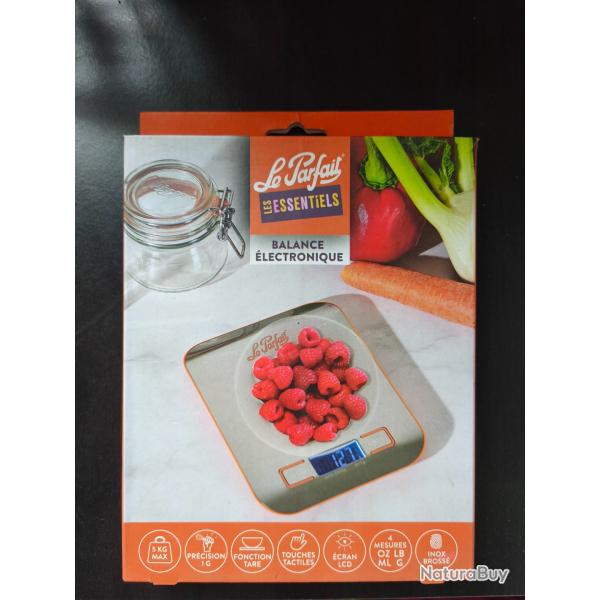 Le parfait Balance �lectronique de cuisine - Inox bross� (pr�cision au G - Max 5 kg) - Neuve