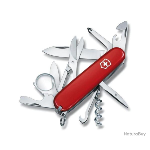 VICTORINOX EXPLORER ROUGE - Couteau de poche polyvalent 16 fonctions