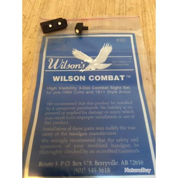 Vis�ee match Colt 1911 drop in  Wilson Combat "point blancs"