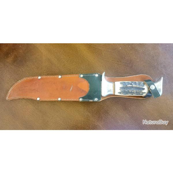 Couteau Bowie EDGE MARK fait a Solingen, lame 20cm, rare.