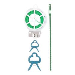 Set de 61 Clips pour Plantes en PP et PE - Kit Complet d'Attache et de Support