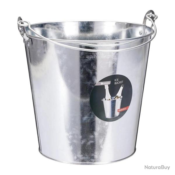 Seau � glace en fer avec poign�e m�tallique - � 23,3 cm