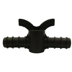 Lot de 2 vannes papillon 16 mm pour irrigation