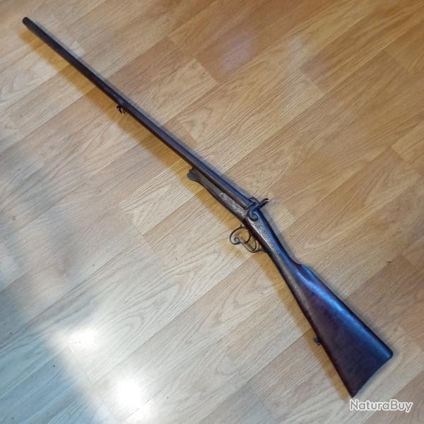 Fusil de chasse a broches type Lefaucheux