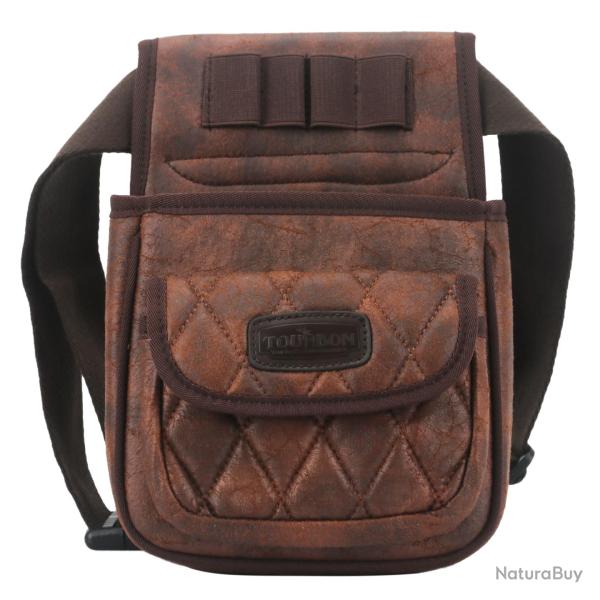SACOCHE EN CUIR PORTE CARTOUCHE TOURBON - LIVRAISON GRATUITE