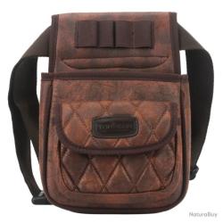 SACOCHE DE BALL-TRAP EN CUIR PORTE CARTOUCHE TOURBON - LIVRAISON GRATUITE