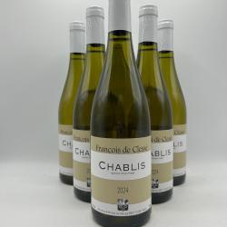 2024 Fran&ccedil;ois de Cless&eacute; Chablis Vin Blanc - 6 Bouteilles