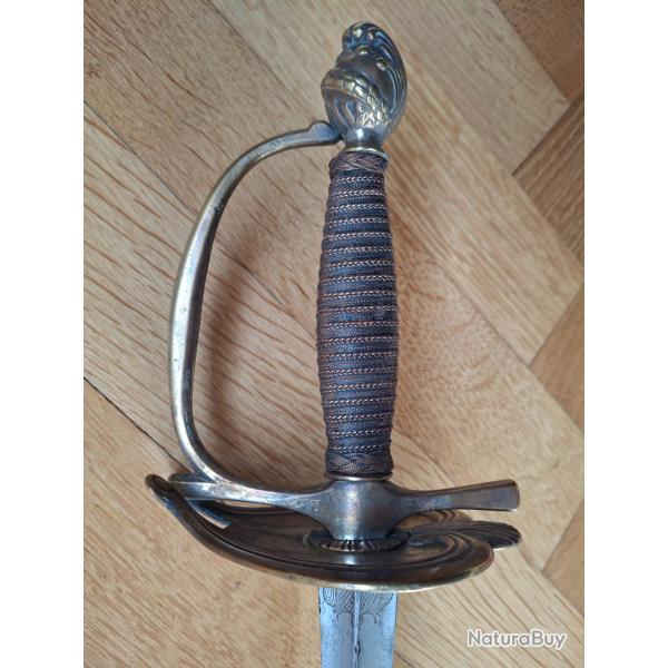 EPEE D'OFFICIER A LA FRANCAISE consulat