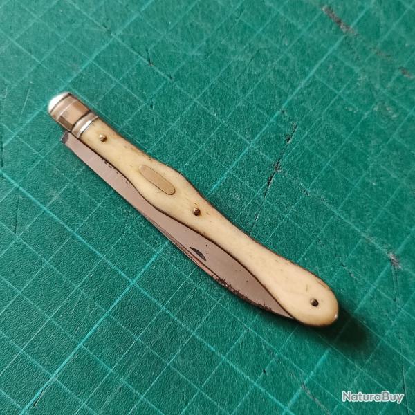 Tr�s ancien couteau canif de poche 'violon' BERTRI 15 avec �cusson