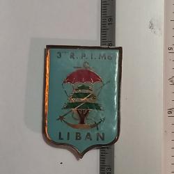Insigne du 3&egrave;me r&eacute;giment parachutiste d'infanterie de marine (3&egrave;me RPIMa) au Liban