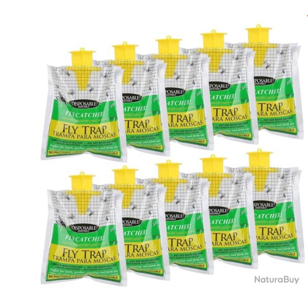 10 Pi�ges � Mouche Redoutable, Pi�ge jusqu'a 20 000 Mouches par pi�ge Ultra Efficace
